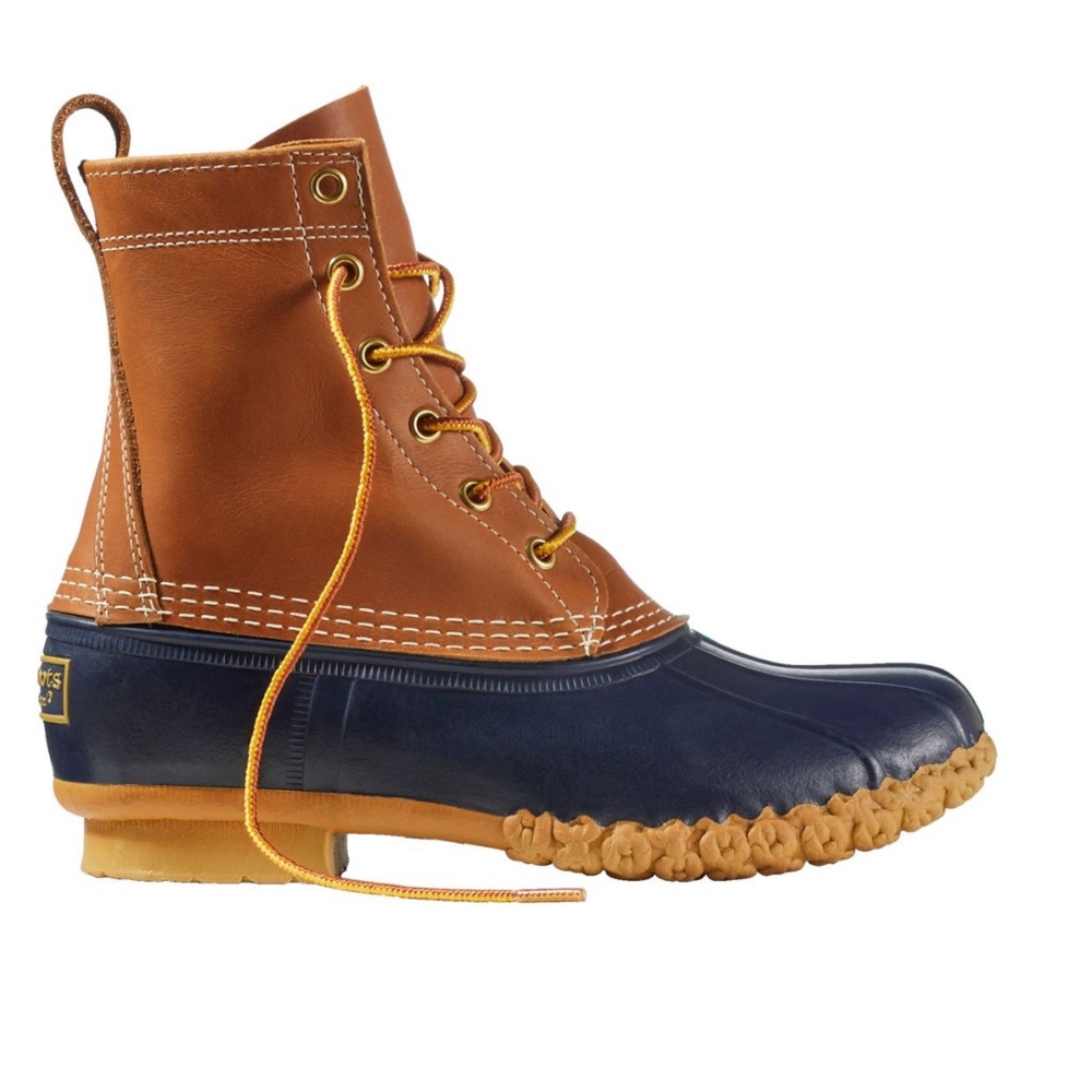 L.L. Bean Women's Brown and Navy Duck Boots